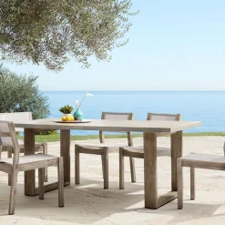 Portside Outdoor Concrete Dining Table (72") - ADA