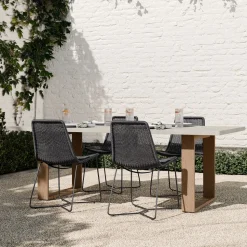 Portside Outdoor Concrete Dining Table (72"–86")