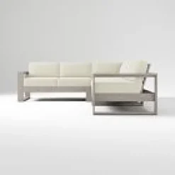 Portside Outdoor L-Shaped 4-Piece Sectional Cushion Covers