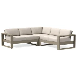 Portside Outdoor 3-Piece L-Shaped Sectional Replacement Cushions