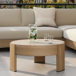 Portside Outdoor Round Coffee Table (34")