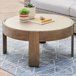 Portside Outdoor Round Coffee Table (34")