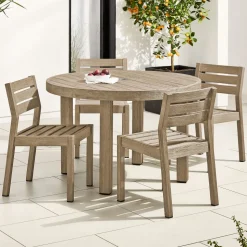 Portside Outdoor Round Dining Table (48")