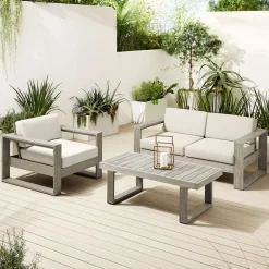 Portside Outdoor Sofa, Lounge Chair & Coffee Table Set