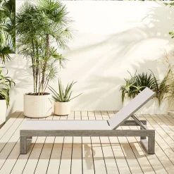 Portside Outdoor Textilene Chaise Lounge