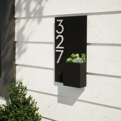Post & Porch Customizable Curb Appeal Address Planter