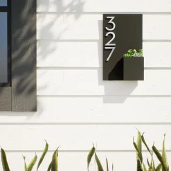 Post & Porch Customizable Curb Appeal Address Planter