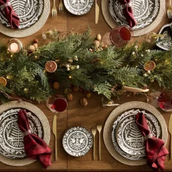 Pre-Lit Faux Citrus Garland