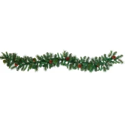 Pre-Lit Faux Mixed Pine Garland