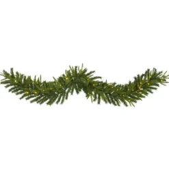 Pre-Lit Faux Pine Garland