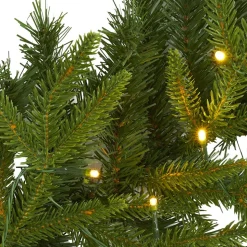 Pre-Lit Faux Pine Garland