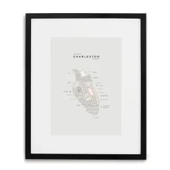 42 Pressed City Map - Charleston