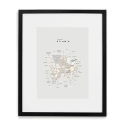 42 Pressed City Maps - Atlanta