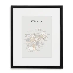 42 Pressed City Maps - Nashville