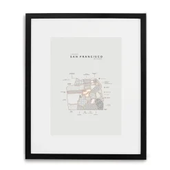 42 Pressed City Maps - San Francisco