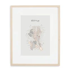 42 Pressed City Maps - Seattle