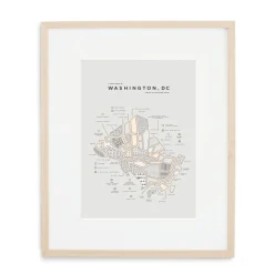 42 Pressed Map - Washington, D.C.