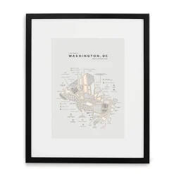 42 Pressed Map - Washington, D.C.