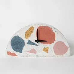 Pretti.Cool Terrazzo Mantel Clock