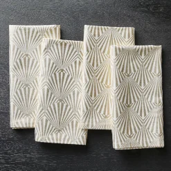 Printed Metallic Napkin Sets