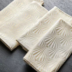 Printed Metallic Napkin Sets