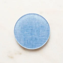 Proper Table Campbell Chambray Coaster (Set of 4) - Blue