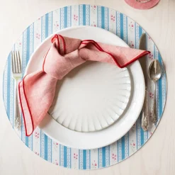Proper Table Mabel Vintage Floral Stripe Placemat