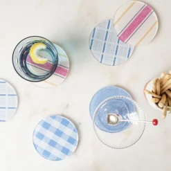 Proper Table Rose Hand-Loomed Coaster (Set of 4)