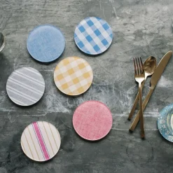 Proper Table Waller Chambray Coaster (Set of 4)
