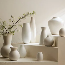 Pure White Matte Ceramic Vases