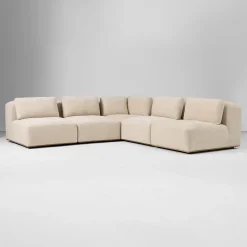 Quinten 5-Piece Armless L-Shaped Sectional (112")
