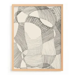 Random Land Framed Wall Art by Minted for West Elm