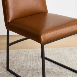 Range Leather High-Back Dining Chair