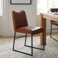 Range Leather Side Dining Chair