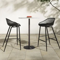 Raquel Outdoor Round Bar & Counter Tables (30")