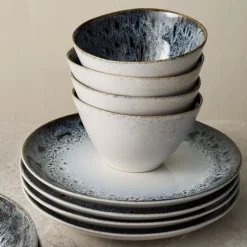 Reactive Glaze Stoneware Dinnerware Collection