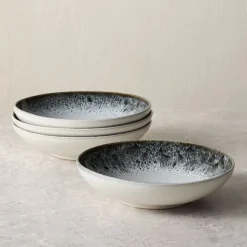 Reactive Glaze Stoneware Pasta Bowls