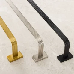 Reeded Bathroom Hardware - Towel Bar