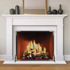 Refined Rivet Fireplace Screen