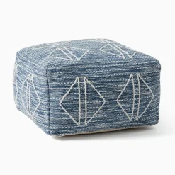 Reflected Diamonds Pouf