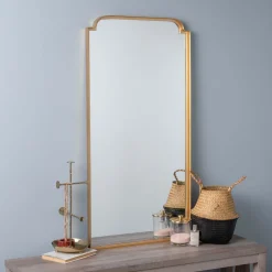 Regal Metal Floor Mirror