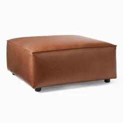 Remi Leather Ottoman