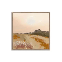 Remote Sunrise Framed Canvas Wall Art