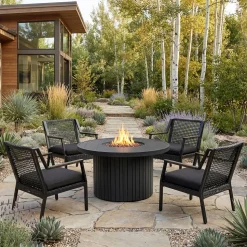 Renlow Round Fire Pit Table (44")