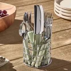 Resin Flatware & Caddy (Set of 20)