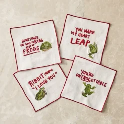 Ribbit Means I Love You Cocktail Napkins (Set of 4)