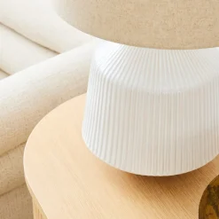 Roar & Rabbit™ Ripple Ceramic Table Lamp (17"–22")