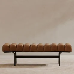 Rodney Leather Bench (55")