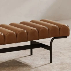 Rodney Leather Bench (55")