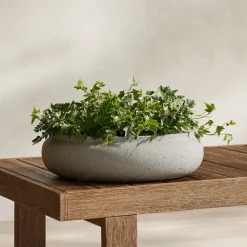 Ronan Ficonstone Indoor/Outdoor Bowl Planter